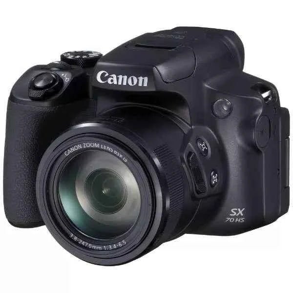 Canon PowerShot SX70 HS 20.3MP Bridge Camera - Black (65x Zoom, 4K) - digitalfocuspro