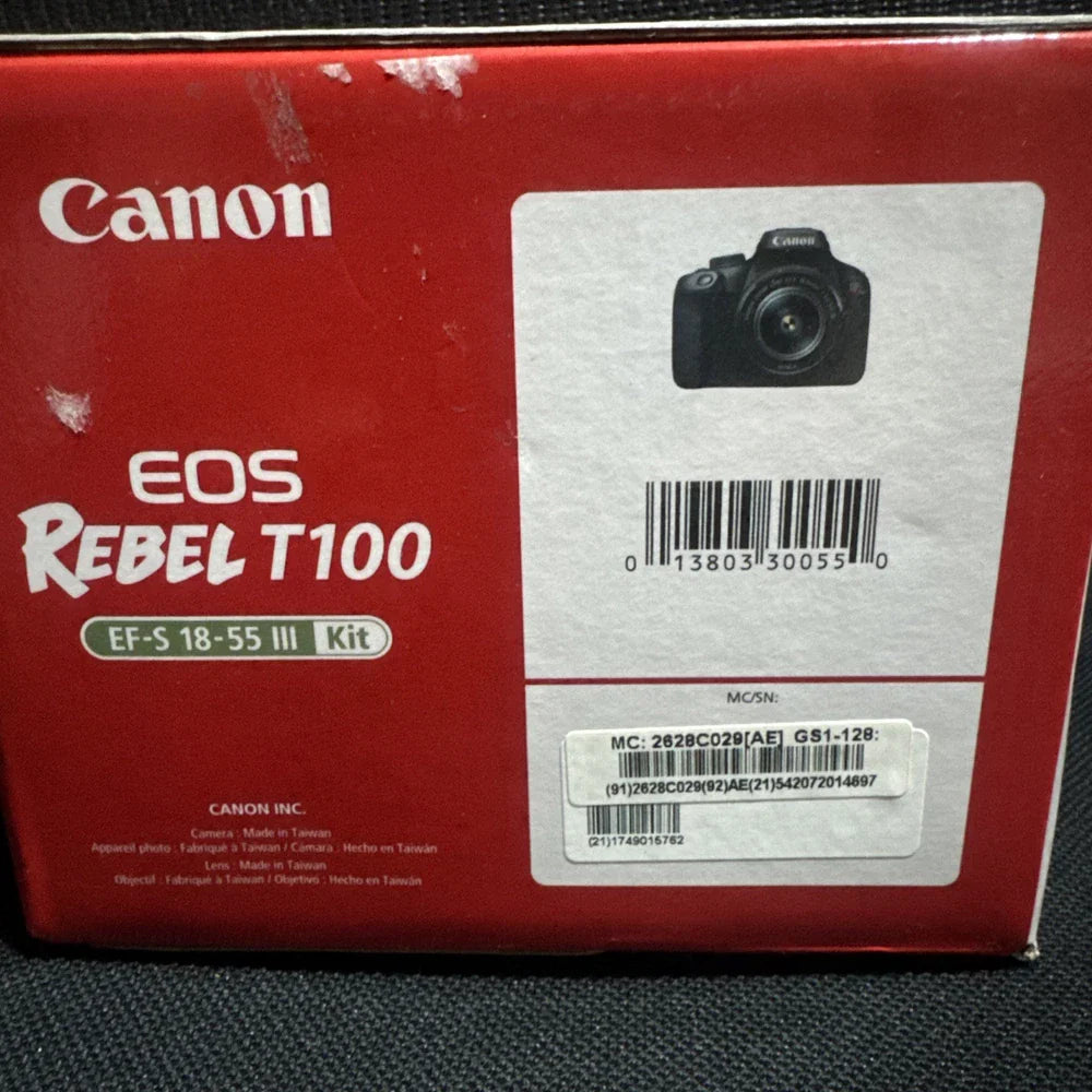 Canon EOS Rebel T100 (EOS 4000D) 18MP APS-C DSLR Camera – Brand New