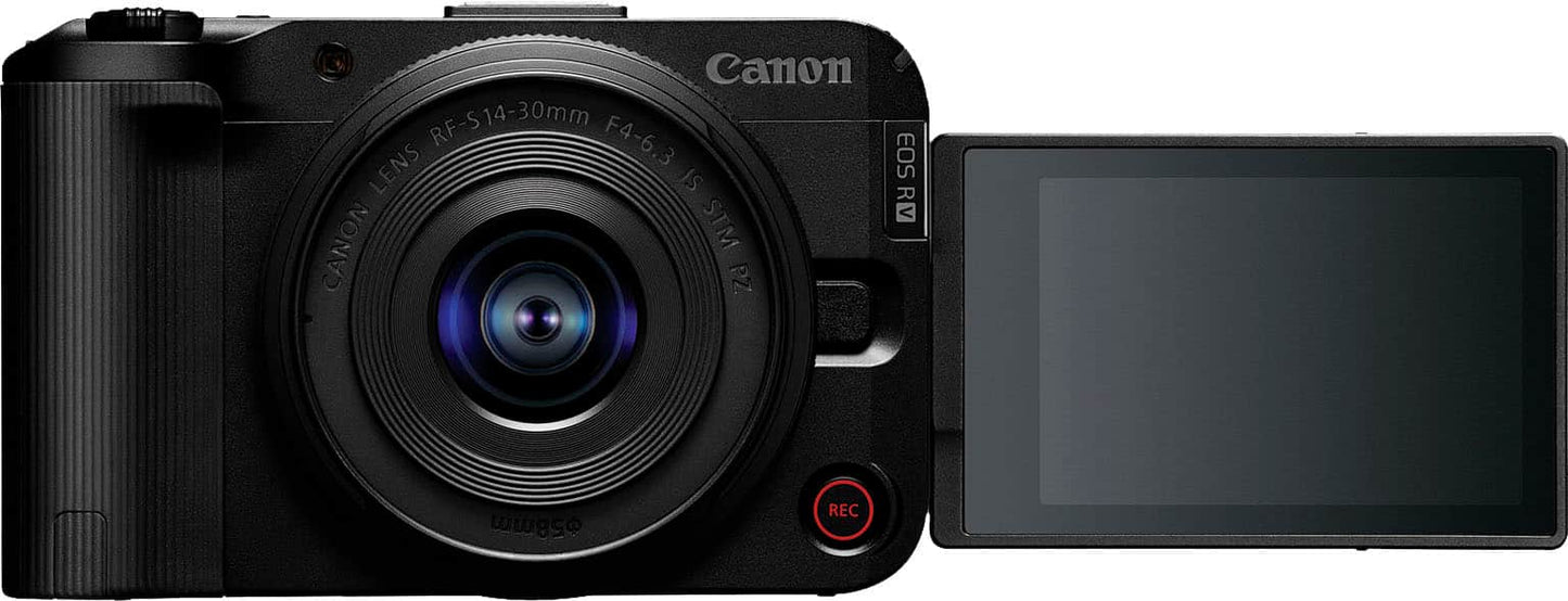 Canon EOS R50 V 4K Mirrorless Camera with RF-S 14-30mm F4-6.3 IS STM PZ Lens – Black (Brand New)