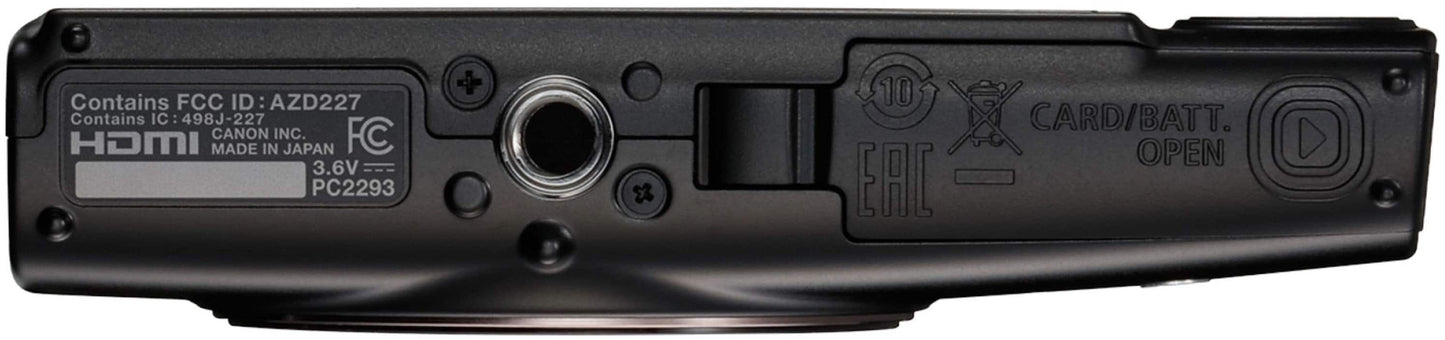 Canon PowerShot ELPH 360 HS 20.2MP 12x Optical Zoom Slim Compact Camera – Black (Brand New)