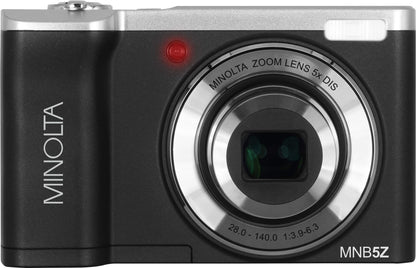 Minolta MNB5Z 56MP 5K Digital Camera with 5x Optical Zoom – Black (Brand New)