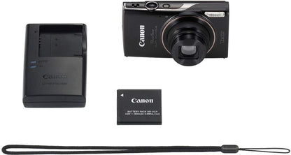Canon PowerShot ELPH 360 HS 20.2MP 12x Optical Zoom Slim Compact Camera – Black (Brand New)