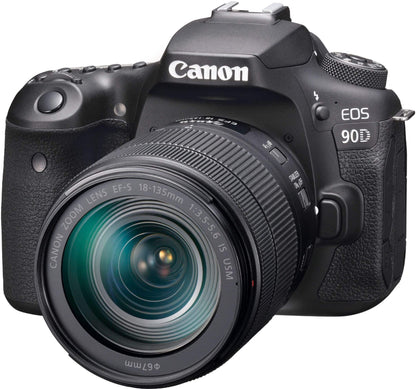 Canon EOS 90D DSLR Camera with EF-S 18-135mm Lens – Black (Brand New)