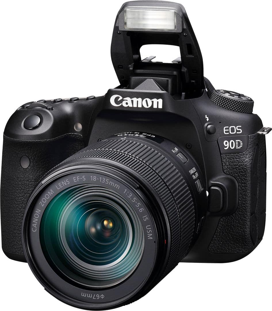 Canon EOS 90D DSLR Camera with EF-S 18-135mm Lens – Black (Brand New)