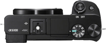 Sony Alpha 6100 24.2MP APS-C Mirrorless Camera (Body Only) – Black (Brand New)
