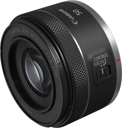 Canon RF 50mm F1.8 STM Standard Prime Lens for EOS R-Series – Black (Brand New)