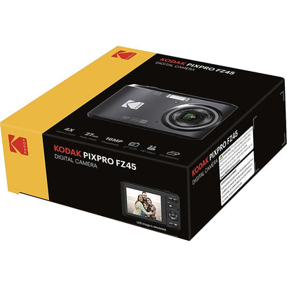 Kodak PIXPRO FZ45 16.4MP 4x Optical Zoom Compact Digital Camera – Black (Brand New)