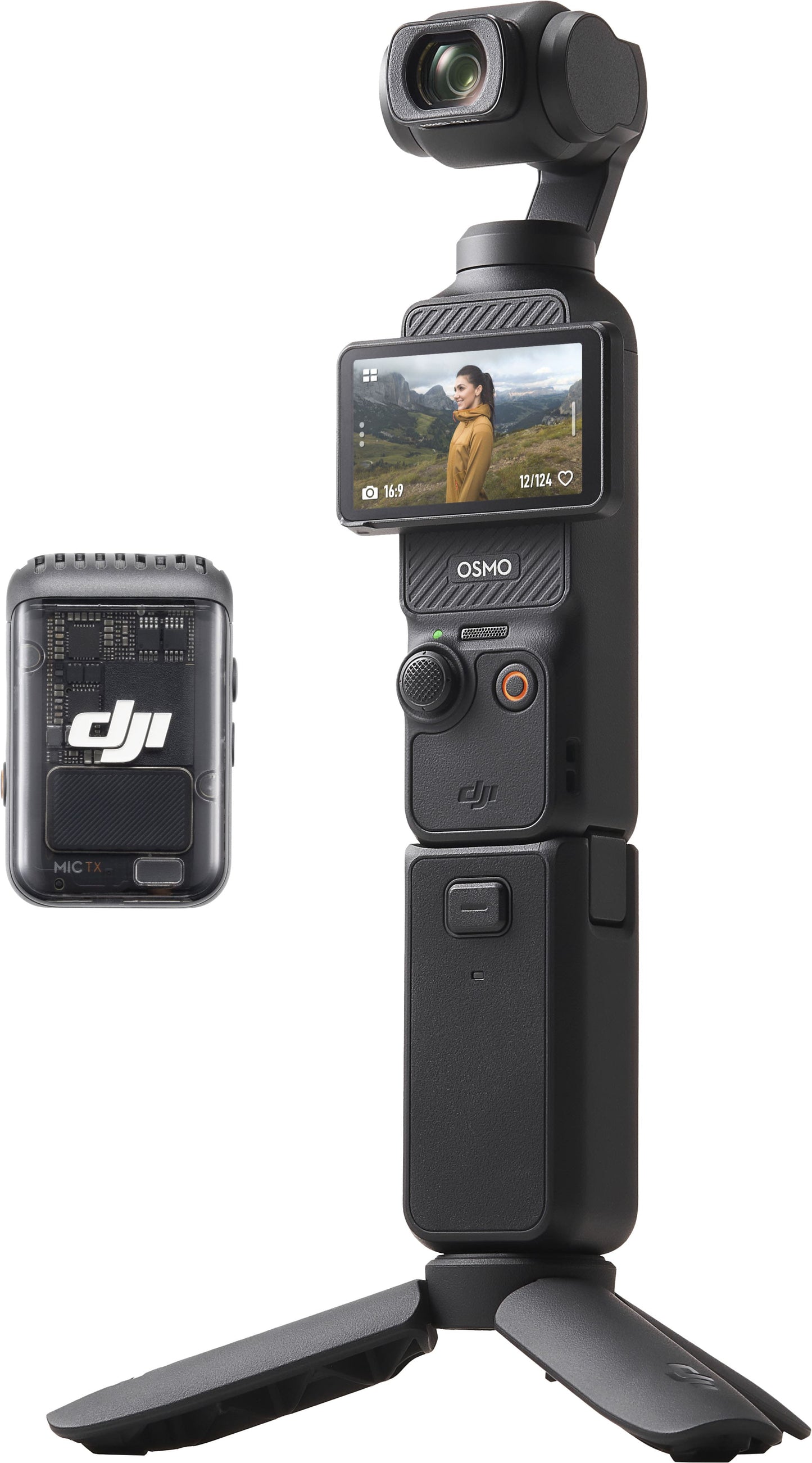 DJI Osmo Pocket 3 Creator Combo 3-Axis Stabilized 4K Handheld Camera with Rotatable Touchscreen – Gray (Brand New)