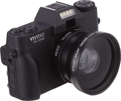 Vivitar VECXX101 4K Ultra HD Digital Camera – Black (Brand New)
