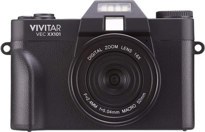 Vivitar VECXX101 4K Ultra HD Digital Camera – Black (Brand New)