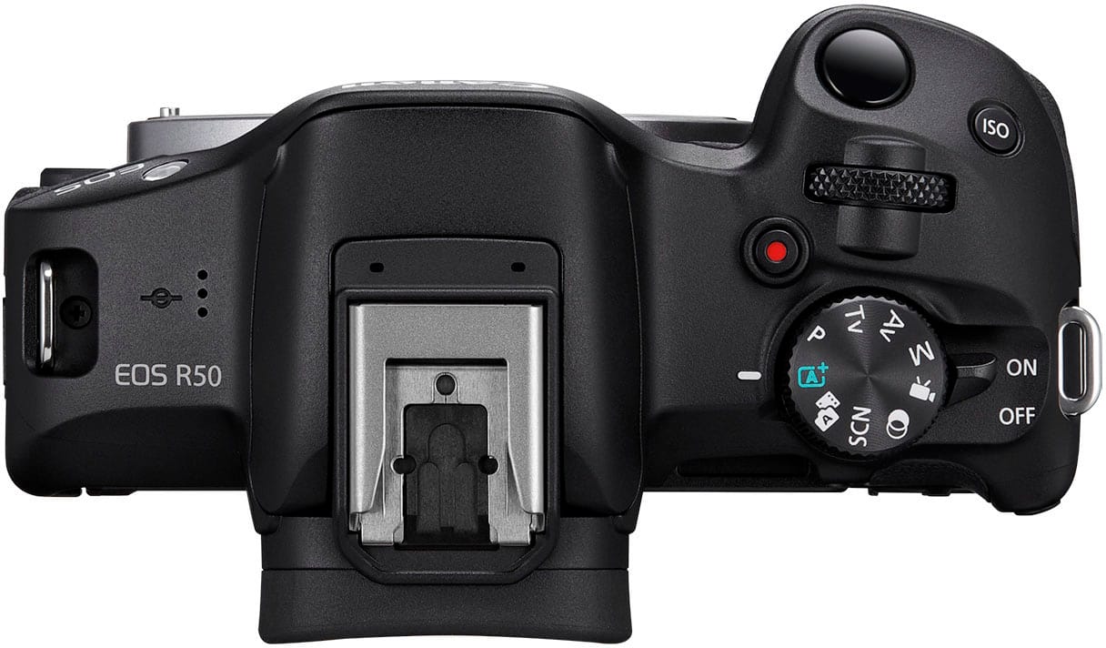 Canon EOS R50 4K Mirrorless Camera with RF-S 10-18mm F4.5-6.3 IS STM Lens – Video Creator Kit Black (Brand New)