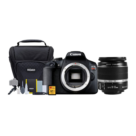 Canon EOS Rebel T7 DSLR Camera with EF-S 18-55mm F3.5-5.6 IS II Lens Kit – Black (Brand New)