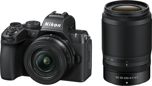 Nikon Z50 II Mirrorless Camera Two Lens Kit with 16-50mm & 50-250mm Lenses – Black (Brand New)