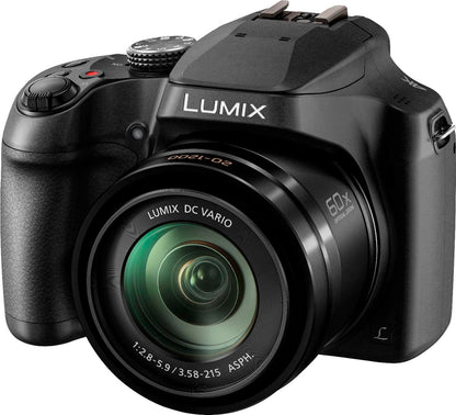 Panasonic LUMIX FZ80D 18.1MP 60x Zoom Point & Shoot Digital Camera – Black (Brand New)