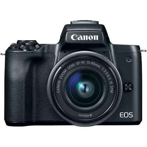 Canon EOS M50 24.1MP Mirrorless Camera with 15 - 45mm Lens - Black - digitalfocuspro