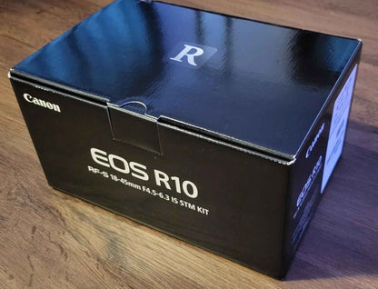 Canon EOS R10 24.2MP APS - C Mirrorless Camera with 18 - 45mm Lens - Black - digitalfocuspro
