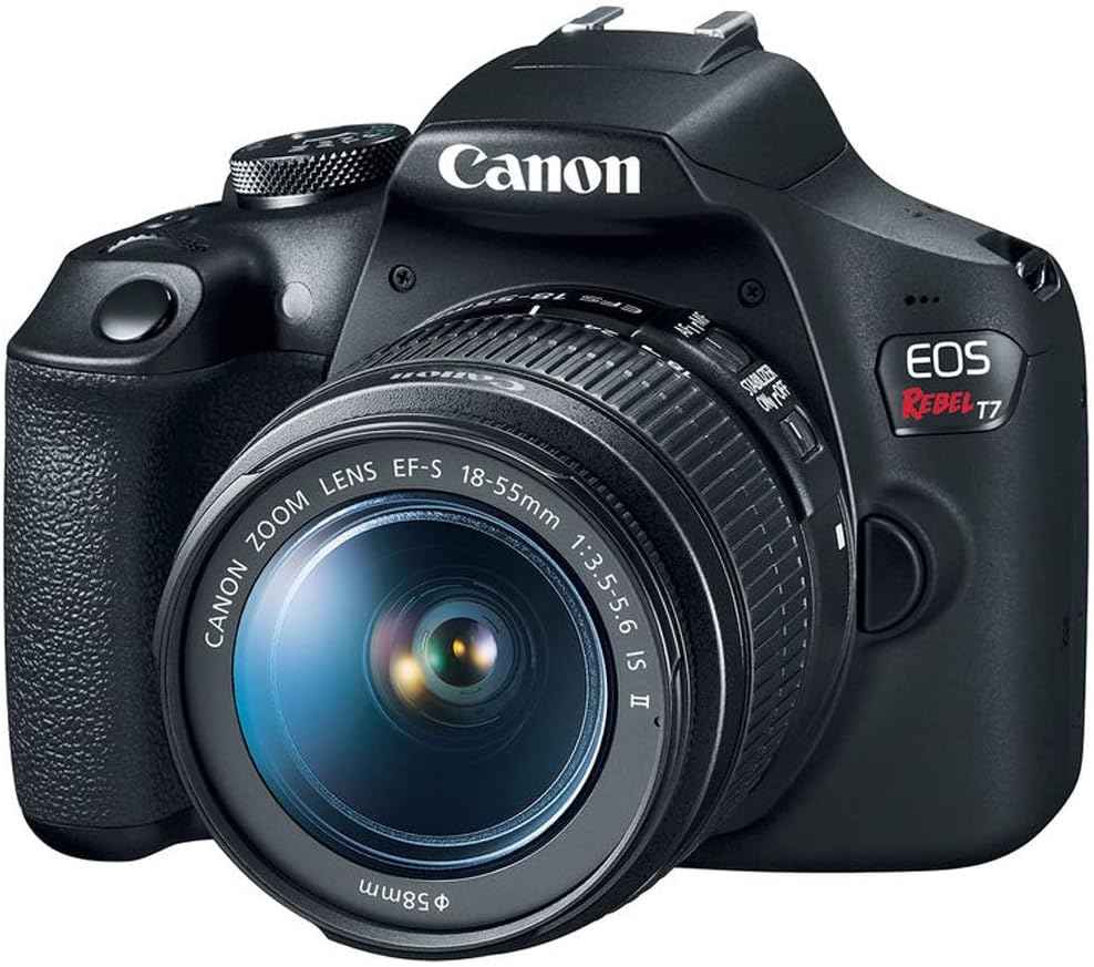 Canon EOS Rebel T7 24.1MP DSLR Camera with 18 - 55mm Lens Kit - Black - digitalfocuspro
