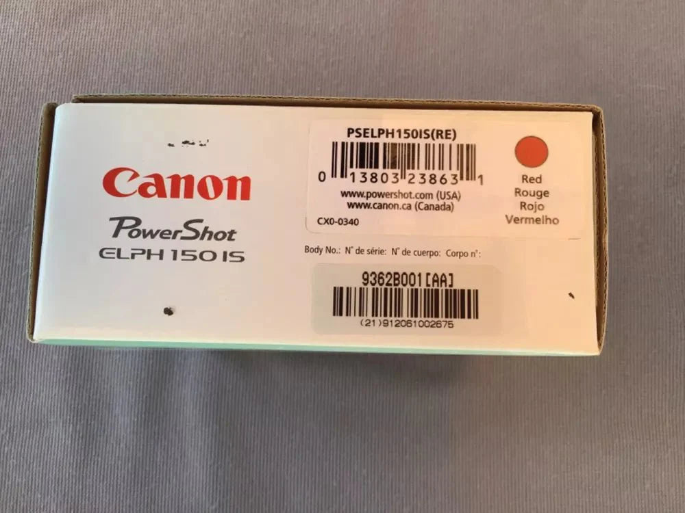 Canon PowerShot ELPH 150 IS 20MP Compact Camera - Red - digitalfocuspro