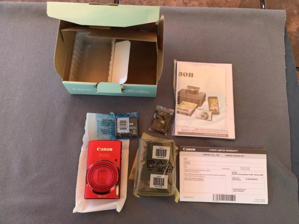 Canon PowerShot ELPH 150 IS 20MP Compact Camera - Red - digitalfocuspro