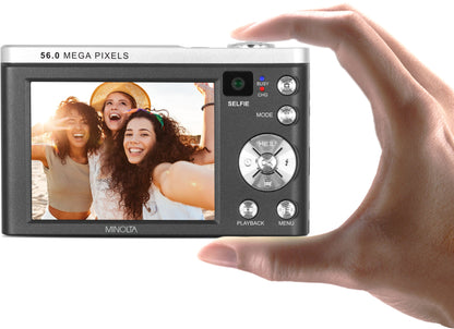Minolta MNB5Z 56MP 5K Digital Camera with 5x Optical Zoom – Black (Brand New)
