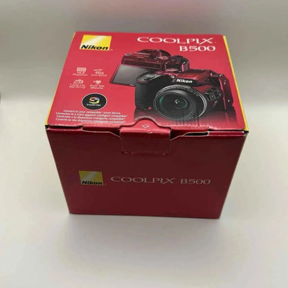 Nikon COOLPIX B500 16MP Bridge Camera - Red (40x Zoom, Full HD) - digitalfocuspro
