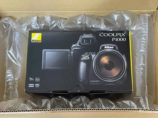 Nikon COOLPIX P1000 16MP Bridge Camera - Black (125x Zoom, 24 - 3000mm) - digitalfocuspro