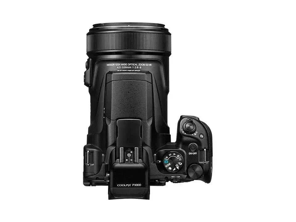 Nikon COOLPIX P1000 16MP Bridge Camera - Black (125x Zoom, 24 - 3000mm) - digitalfocuspro