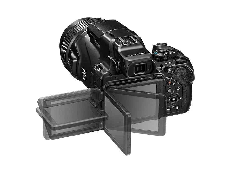 Nikon COOLPIX P1000 16MP Bridge Camera - Black (125x Zoom, 24 - 3000mm) - digitalfocuspro