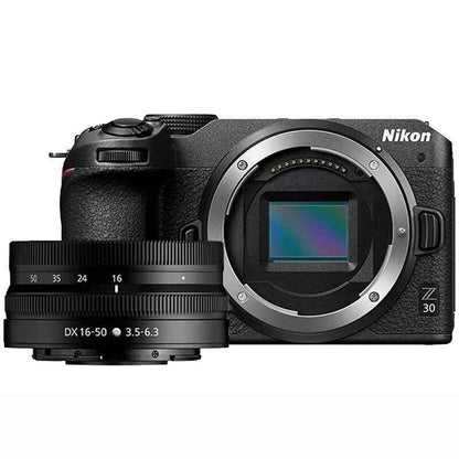 Nikon Z 30 20.9MP Mirrorless Vlog Camera with 16 - 50mm Lens - Black - digitalfocuspro