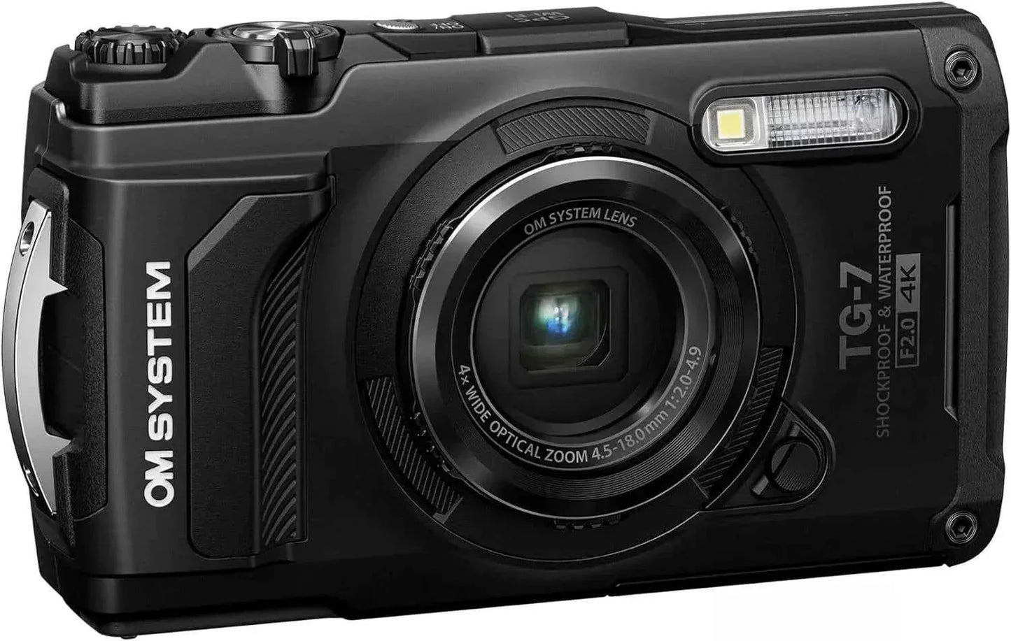 OM SYSTEM Tough TG - 7 12MP Waterproof Compact Camera - Black (4K) - digitalfocuspro