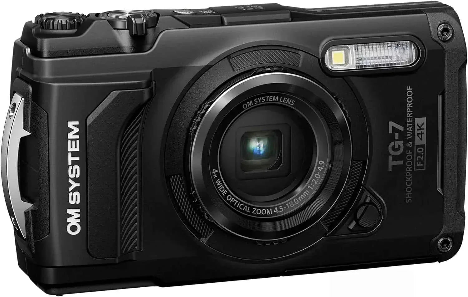 OM SYSTEM Tough TG - 7 12MP Waterproof Compact Camera - Black (4K) - digitalfocuspro