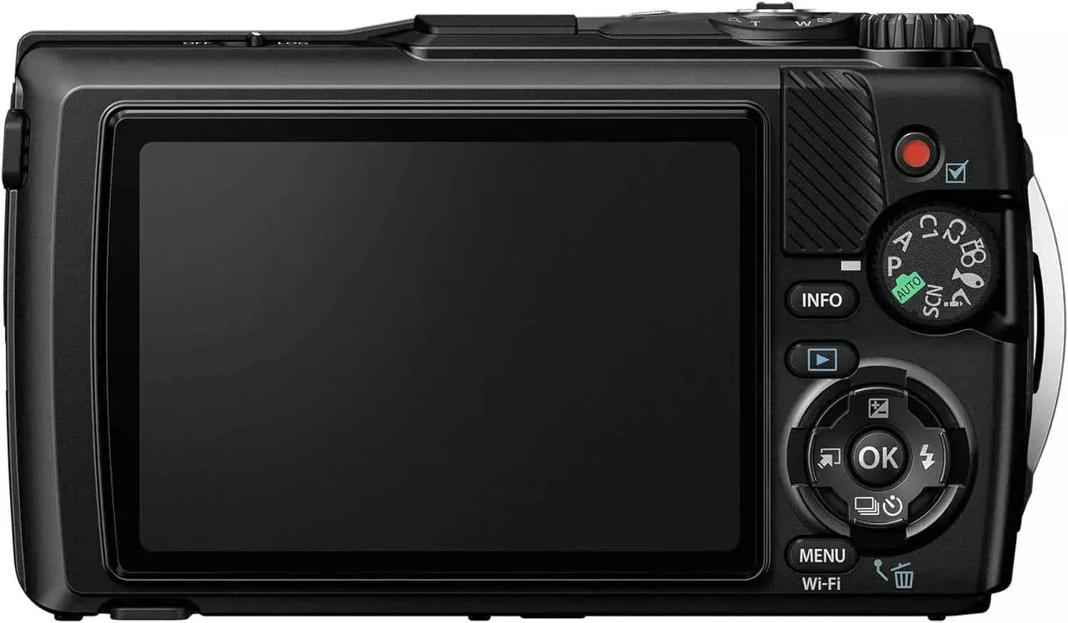 OM SYSTEM Tough TG - 7 12MP Waterproof Compact Camera - Black (4K) - digitalfocuspro