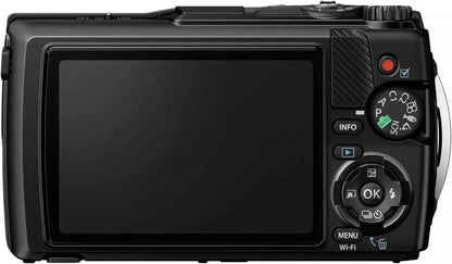 OM SYSTEM Tough TG - 7 12MP Waterproof Compact Camera - Black (4K) - digitalfocuspro