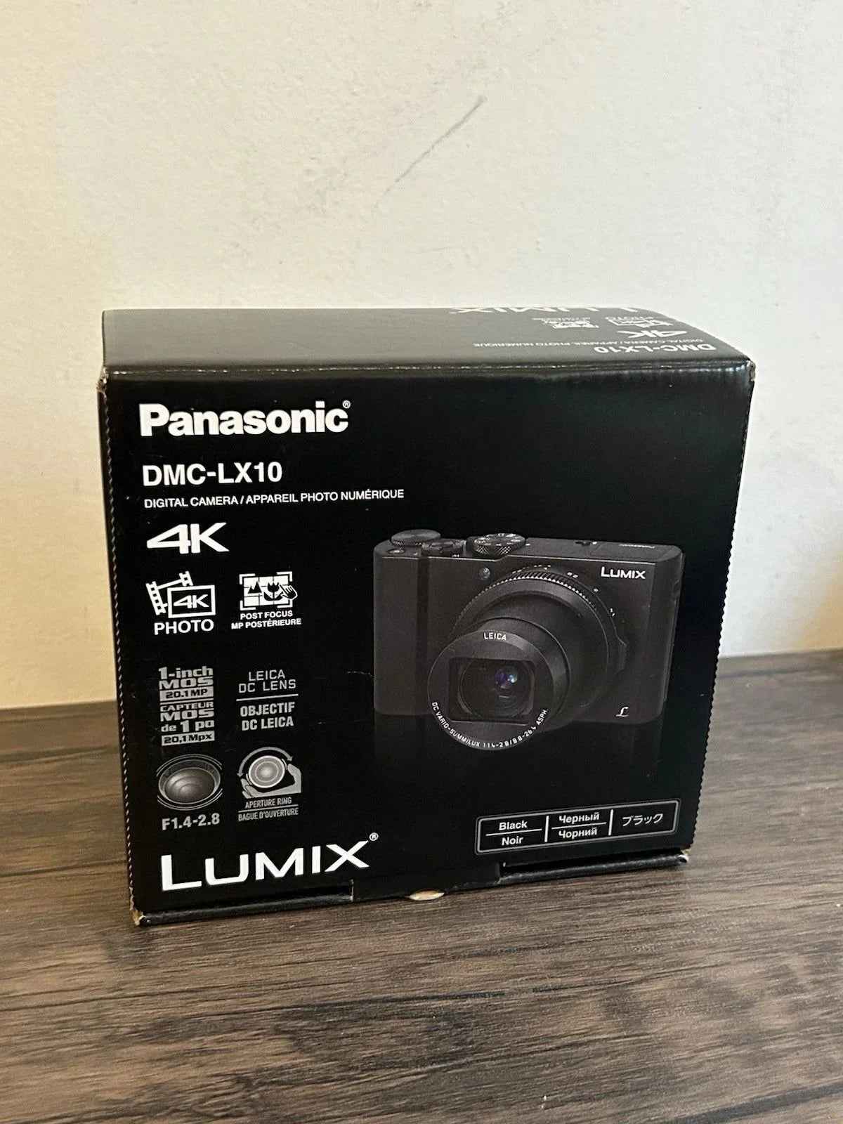 Panasonic LUMIX LX10 20.1MP Compact Camera with 24-72mm Leica Lens - Black - digitalfocuspro