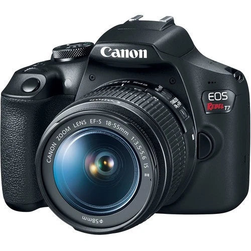 Canon EOS Rebel T7 24.1MP DSLR Camera with EF-S 18-55mm f/3.5-5.6 IS II Lens – Black (Brand New)