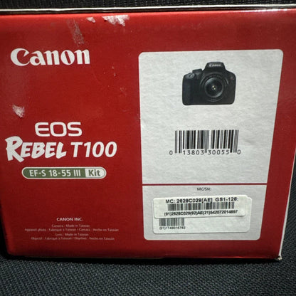 Canon EOS Rebel T100 (EOS 4000D) 18MP APS-C DSLR Camera – Brand New