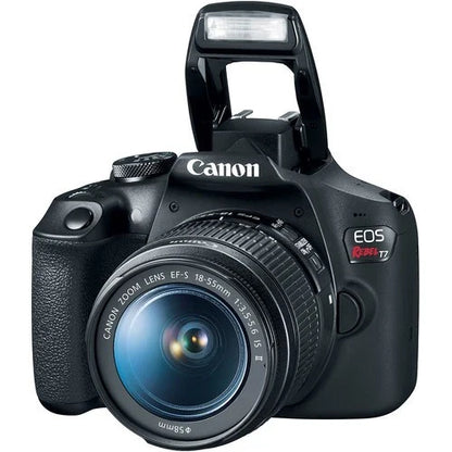 Canon EOS Rebel T7 24.1MP DSLR Camera with EF-S 18-55mm f/3.5-5.6 IS II Lens – Black (Brand New)