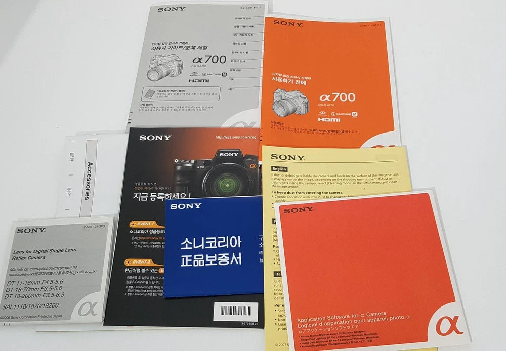 Sony Alpha A700K 12.2MP APS-C DSLR Camera with 18-70mm f/3.5-5.6 Lens Kit – Brand New