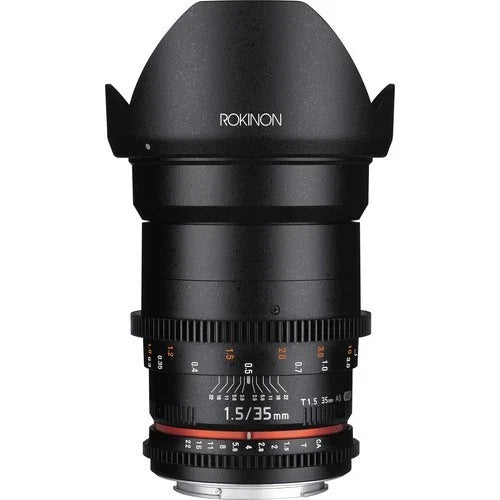 Rokinon 35mm T1.5 Cine DS Manual Focus Prime Lens for Canon EF Mount – Brand New
