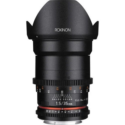 Rokinon 35mm T1.5 Cine DS Manual Focus Prime Lens for Canon EF Mount – Brand New