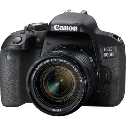 Canon EOS Rebel T7i (800D) 24.2MP DSLR Camera with EF-S 18-55mm IS STM Lens – Brand New