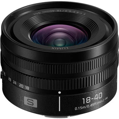Panasonic Lumix S 18-40mm f/4.5-6.3 Compact Wide-Angle Zoom Lens – L-Mount (Brand New)