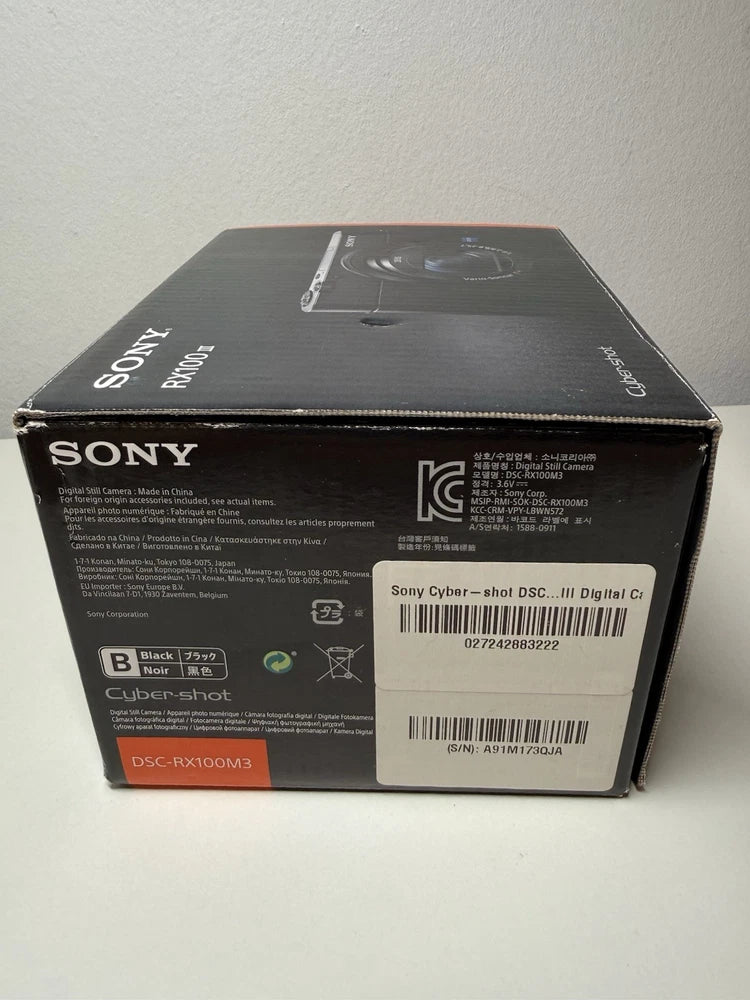 Sony Cyber-shot DSC-RX100 III 20.1MP 1-Inch Sensor Compact Camera – Brand New