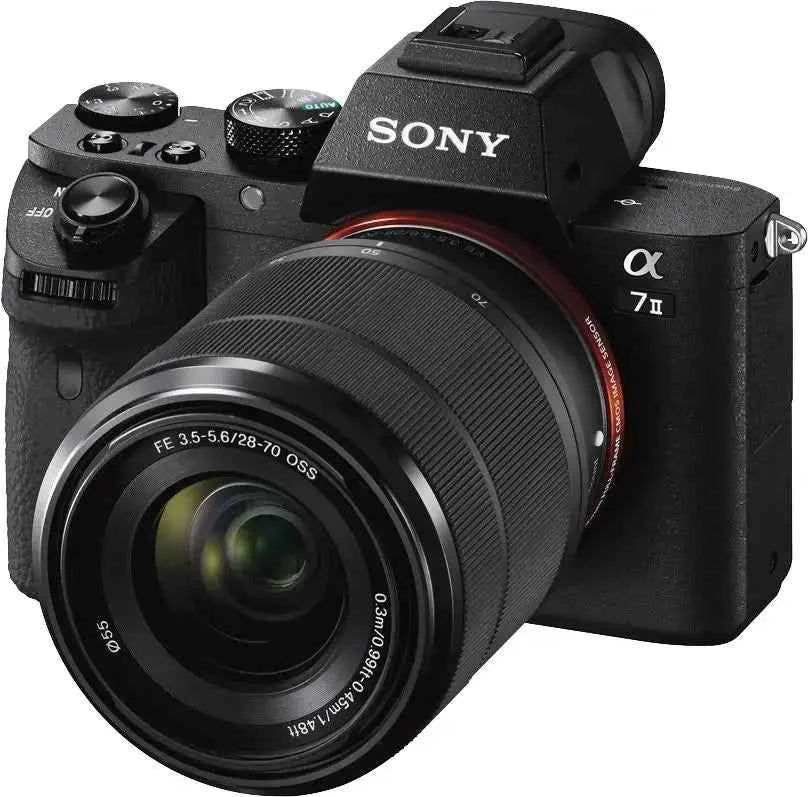 Sony α7 II 24.3MP Full - Frame Mirrorless Camera + 28 - 70mm Lens Kit - Black - digitalfocuspro