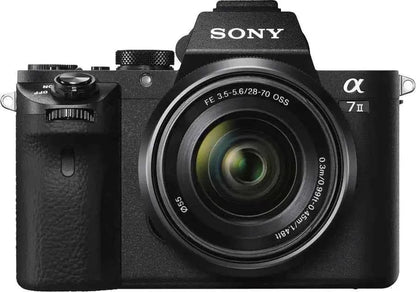 Sony α7 II 24.3MP Full - Frame Mirrorless Camera + 28 - 70mm Lens Kit - Black - digitalfocuspro