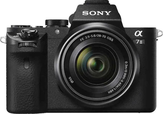 Sony α7 II 24.3MP Full - Frame Mirrorless Camera + 28 - 70mm Lens Kit - Black - digitalfocuspro
