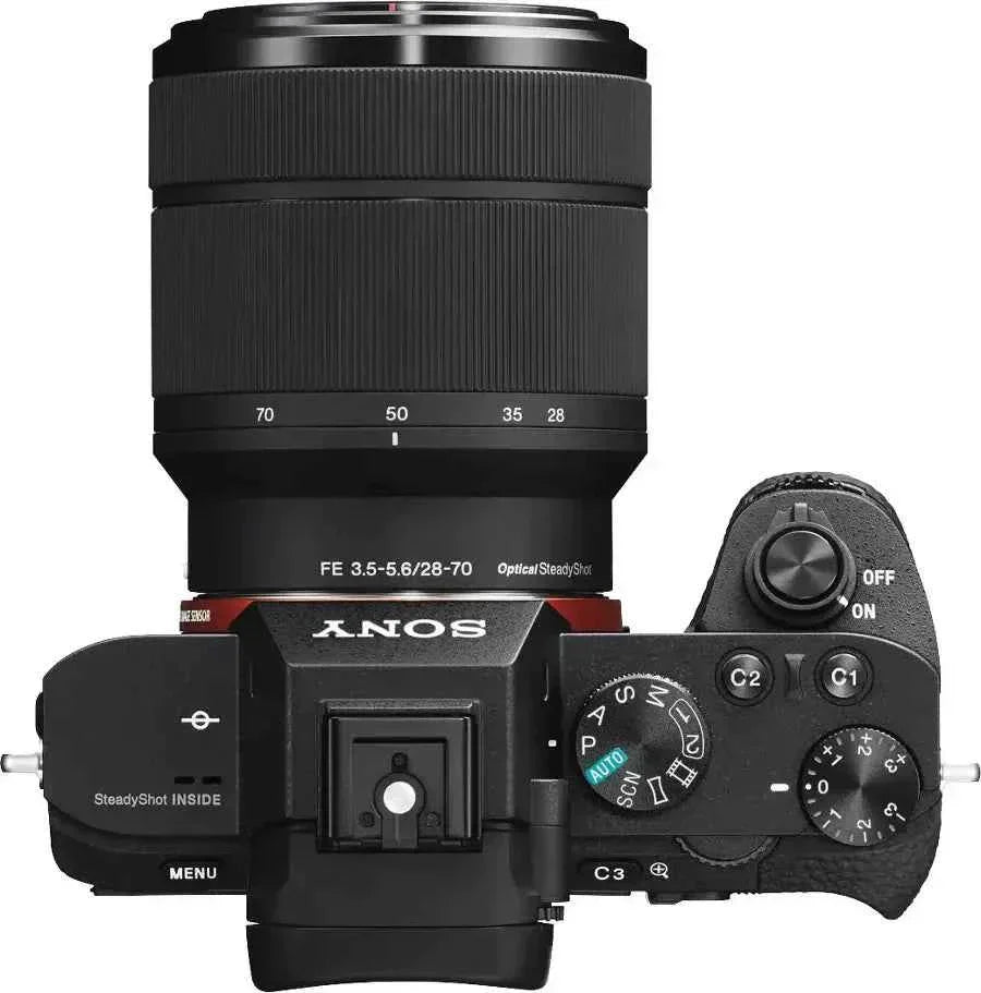 Sony α7 II 24.3MP Full - Frame Mirrorless Camera + 28 - 70mm Lens Kit - Black - digitalfocuspro