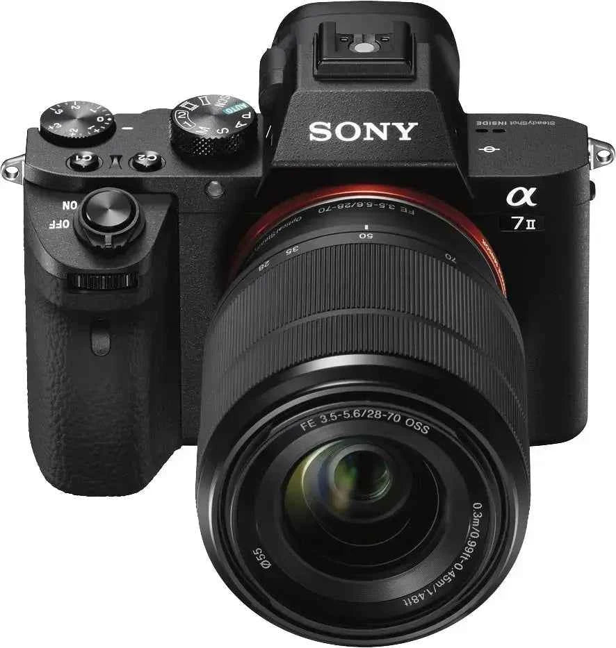 Sony α7 II 24.3MP Full - Frame Mirrorless Camera + 28 - 70mm Lens Kit - Black - digitalfocuspro