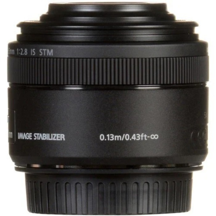 Picture of Canon EF-S 35mm f/2.8 IS STM Macro Prime Lens with Built-In Ring Light – Black (Brand New)