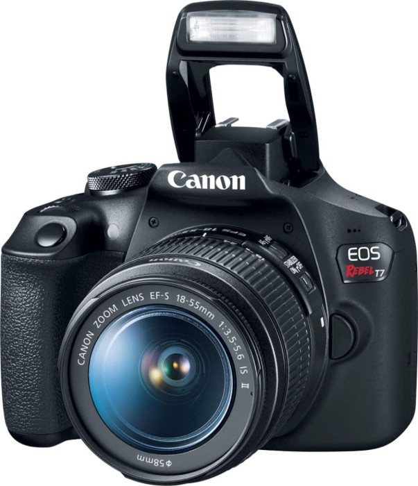 Picture of Canon EOS Rebel T7 DSLR Camera Two Lens Kit with EF-S 18-55mm & EF 75-300mm Lenses – Black (Brand New)